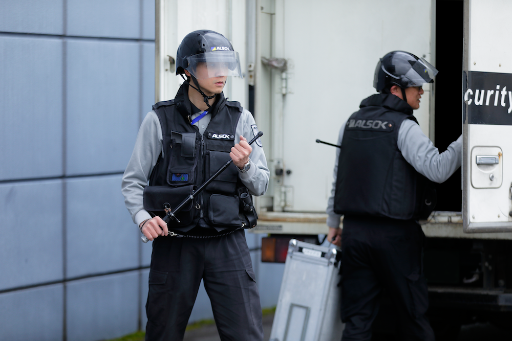 警備輸送 支社出発イメージ
